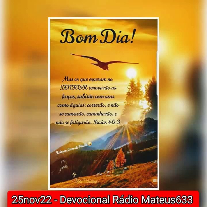 25nov22 - Devocional Rádio Mateus 633