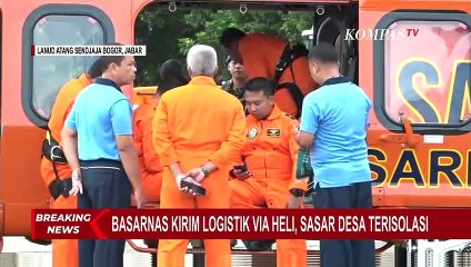 Helikopter Basarnas Kirimkan Bantuan Logistik ke 6 Desa Terisolasi yang Terdampak Gempa Cianjur