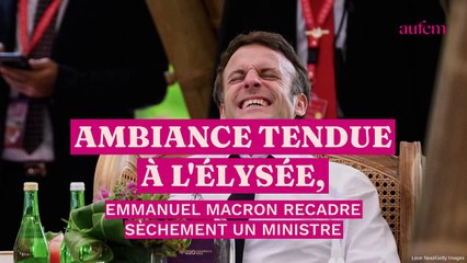 Video herunterladen: Ambiance tendue à l’Élysée, Emmanuel Macron recadre sèchement un ministre