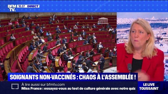 Danielle Simonnet sur les débats tendus autour de la réintégration des soignants non-vaccinés: C'est de l'obstruction et c'est assez historique