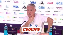 Deschamps : « On ne va pas mettre le coq plus haut qu'il n'est » - Foot - CM 2022 - Bleus