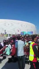 إقامة صلاة الجمعة في محيط استاد ملعب أحمد بن علي