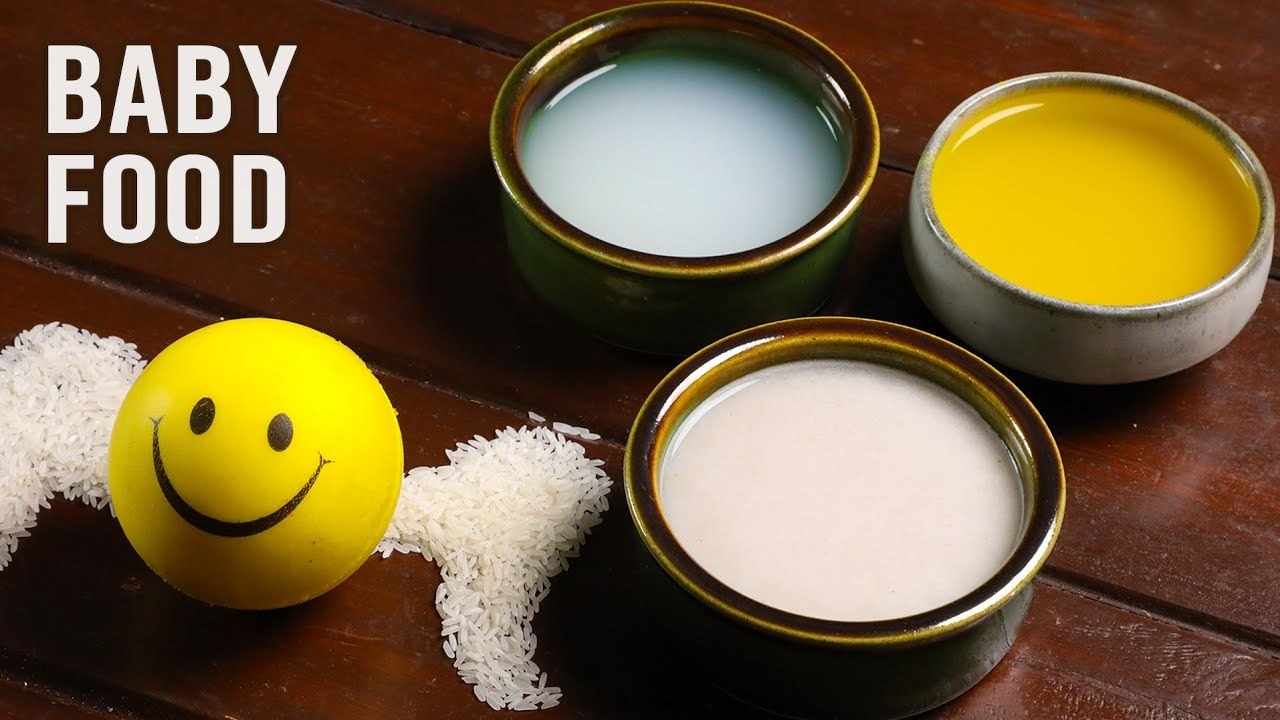 3 Baby Food Recipes for 6 Months & Above Barley Water, Dal Water