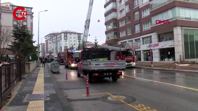 Ankara'da 10 katlı binanın çatısında yangın: 8 kişi dumandan etkilendi