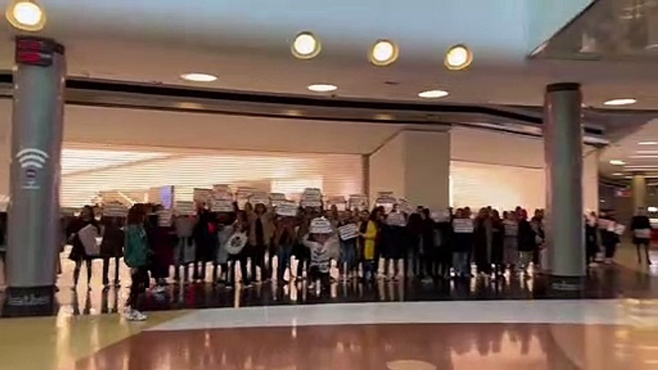 Huelga de los trabajadores de Inditex en A Coruña