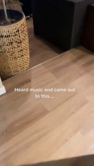 Dance party with Dad