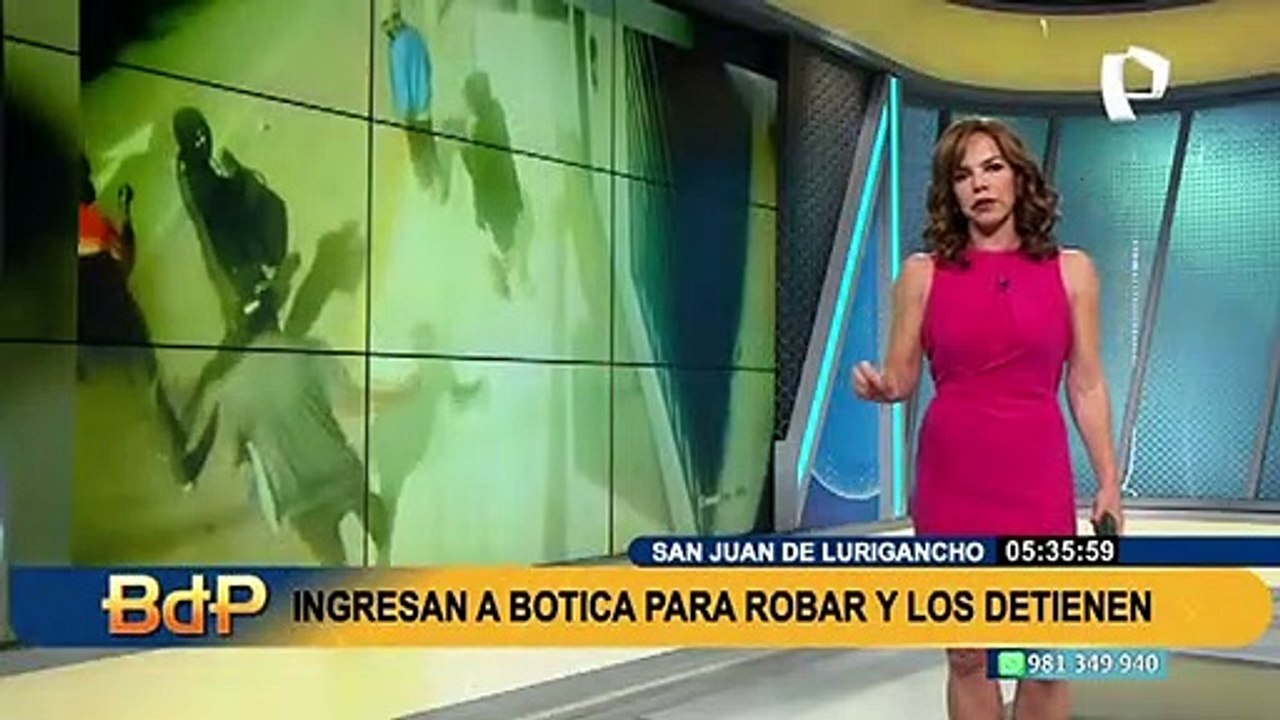 SJL: Asaltan botica y son capturados por la policía cuando intentaban escapar