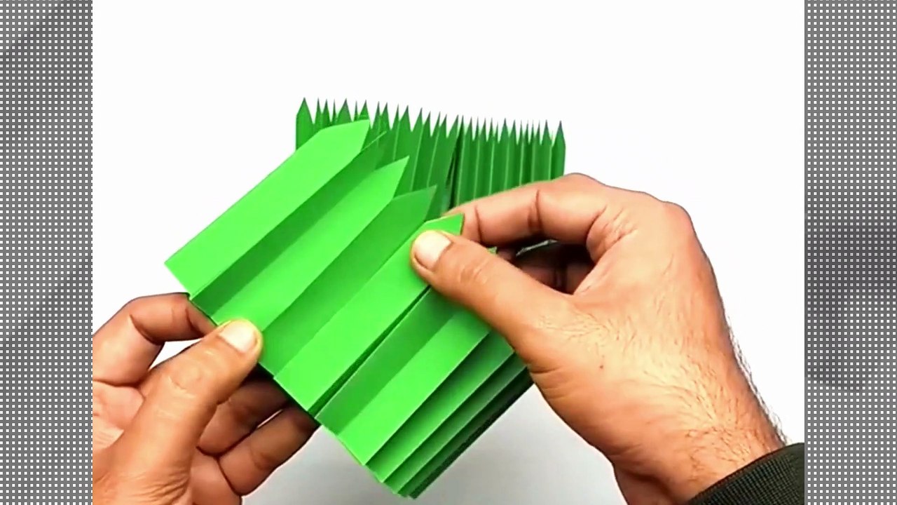 Paper Christmas Tree  Make at Home Learn Step by Step as Unique Wall Hanging Craft for Christmas