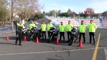 TEKİRDAĞ'DA MOTOSİKLETLİ 'ŞAHİN' TİMLERİNE SÜRÜŞ EĞİTİMİ VERİLDİ