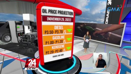 Ilang kumpanya ng langis, magpapatupad ng rollback bago matapos ang Nobyembre | 24 Oras