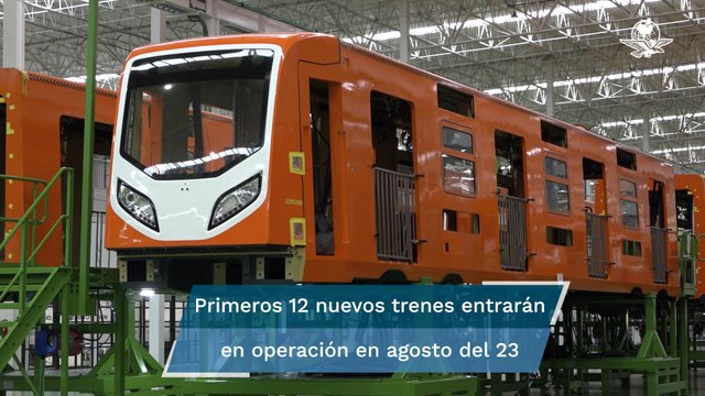 Flota de trenes para Metro, completa hasta 2024