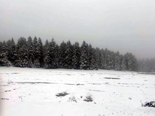BOLU'NUN YÜKSEKLERİNDE KAR YAĞIŞI