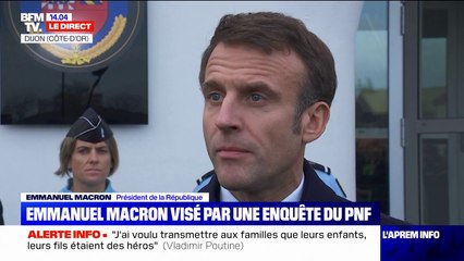 Emmanuel Macron sur les deux enquêtes ouvertes par le Parquet national financier: "Il faut que la transparence soit faite"
