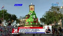 Higanteng christmas tree gawa sa recycled materials, sumisimbolo sa muling pagbubukas ng turismo | 24 Oras