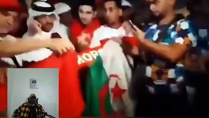 مرة أخرى مضـ.ـايقات من جزائريين للجمهور السعودي والمغربي--صحفي جزائري _ لا لتشجيع _المنتخب_المغربي ----(360P)
