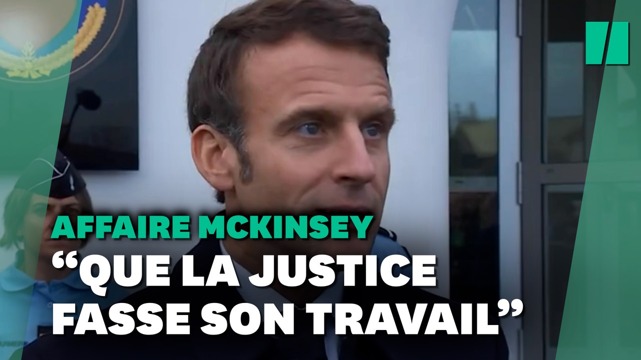 Affaire McKinsey : Emmanuel Macron trouve « normal » que la justice enquête