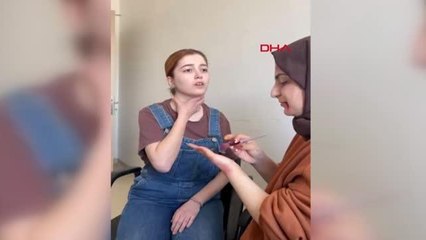 ÜNİVERSİTELİ GENÇLERDEN MAKYAJLI ŞİDDET ETKİNLİĞİ