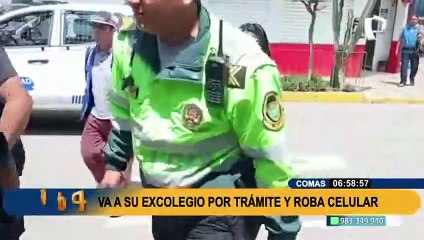 Comas: Detienen a delincuente que ingresó a robar al colegio donde estudió