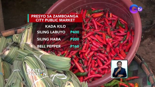Presyo ng siling labuyo sa Zamboanga City, umabot na sa P400/KG | SONA