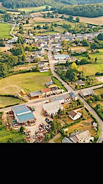 3 - BRASSY vu du ciel (village du Morvan en Bourgogne Franche-Comté)