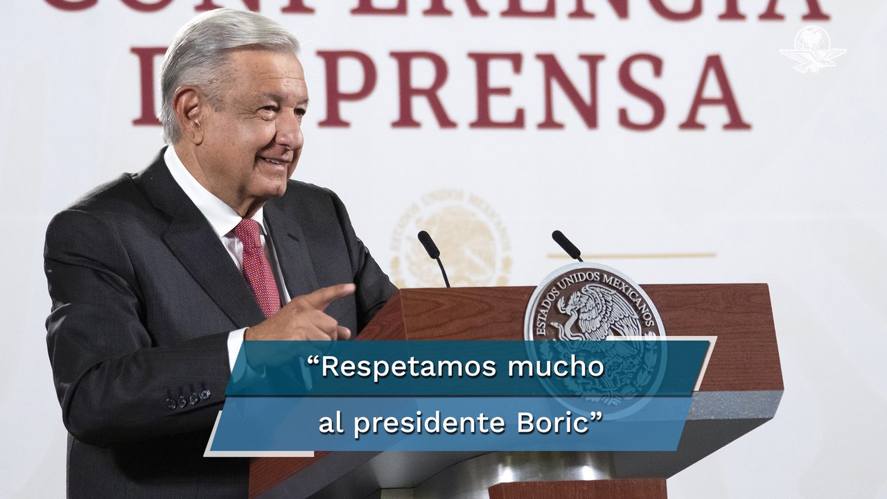 Tras declaraciones de Boric por feminicidios en México, AMLO dice que es libre de expresar sus idea