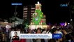 Higanteng Christmas tree na gawa sa recycled materials, pinailawan na | Saksi