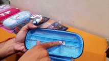 Unboxing and Review of Spiderman, Unicorn, Captain America 3D Cover EVA Compass School Pouch Organizer for Students