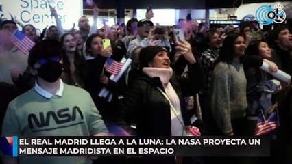 El Real Madrid llega a la luna la NASA proyecta un mensaje madridista en el espacio