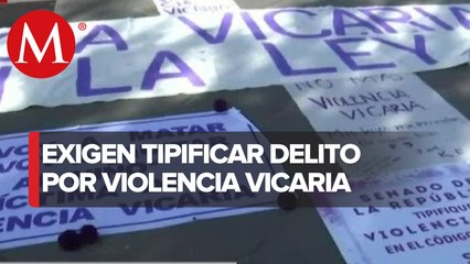 Colectivos se manifiestan contra la violencia vicaria en Jalisco