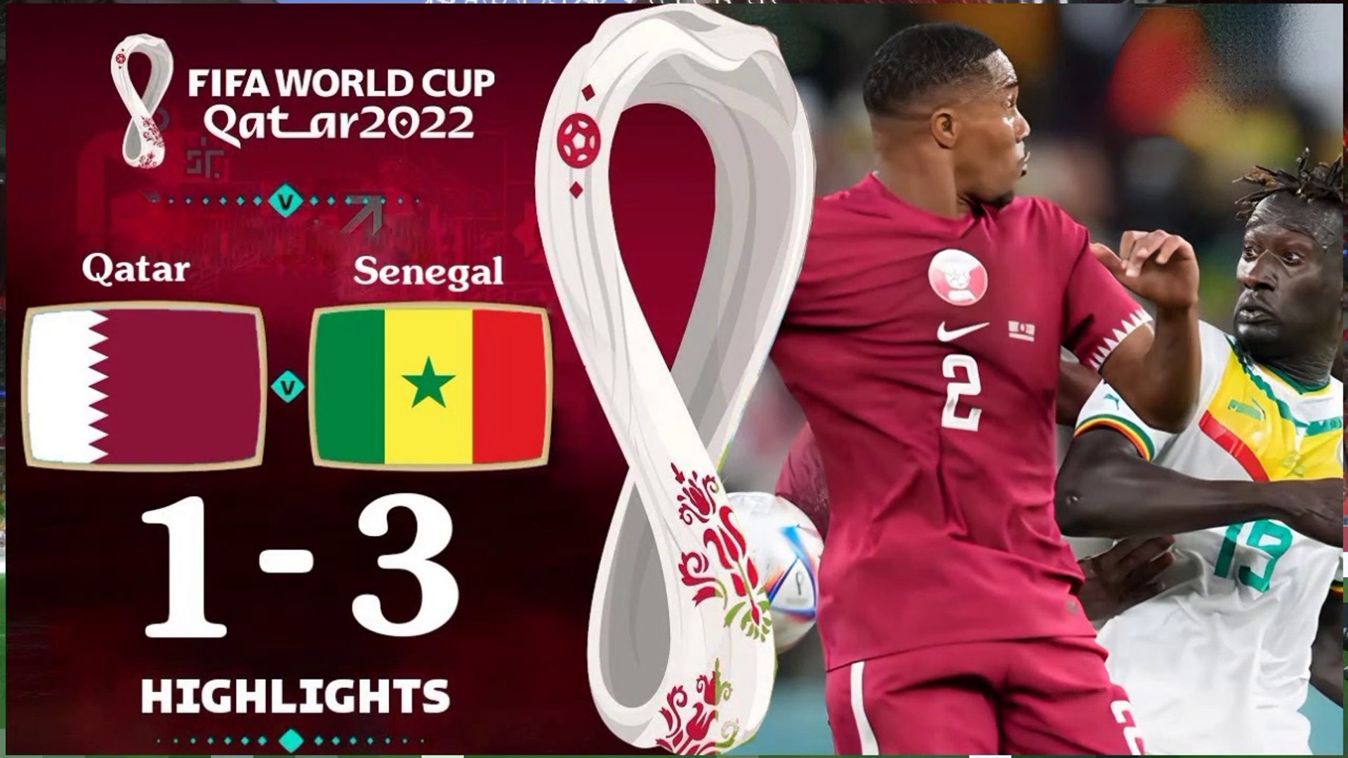 Qatar vs Senegal - 0-2 Extended Highlights & All Goals - FIFA World Cup  Qatar 2022