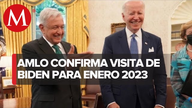 Biden visitará México en enero para reunión bilateral, informa AMLO; llegará al AIFA