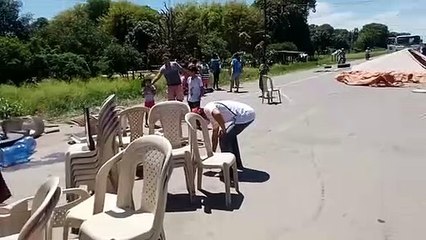 Un camión cruza a la fuerza un punto de bloqueo y deja varios heridos en el municipio de Minero