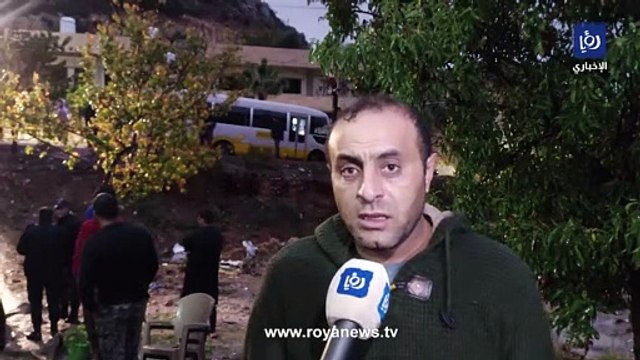 مياه الأمطار تداهم منزلا في عجلون