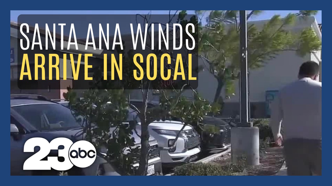 Santa Ana winds arrive in Southern California for Thanksgiving