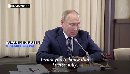 Putin tells soldiers' mothers 'I share this pain' in Moscow meeting