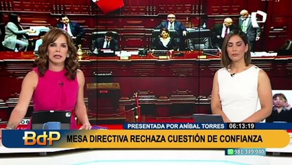 García Toma: "El Ejecutivo ha perdido 2 a 0 en la cuestión de confianza y en la ley del referéndum"