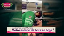 VIDEO: Mexicanos arman ring de lucha libre en el metro de Qatar