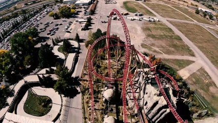 Cannibal Roller Coaster POV Video (Lagoon Amusement Park - Farmington, Utah) - Beyond Vertical Drop