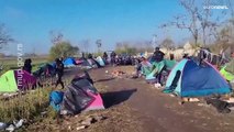 Violentos enfrentamientos entre migrantes en Serbia en la frontera con Hungría