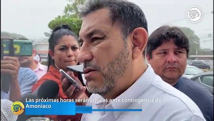 Las próximas horas serán críticas ante contingencia de Amoniaco: Amado