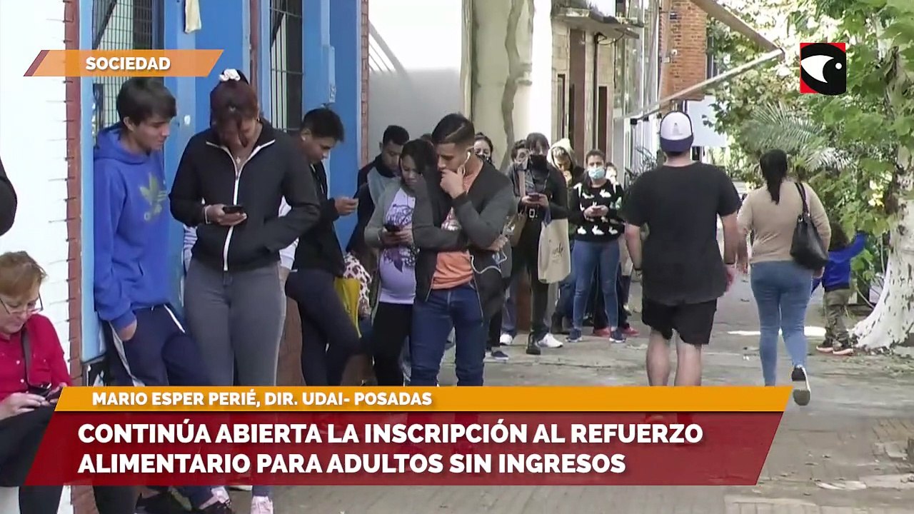 Continúa abierta la inscripción al refuerzo alimentario para adultos sin ingresos