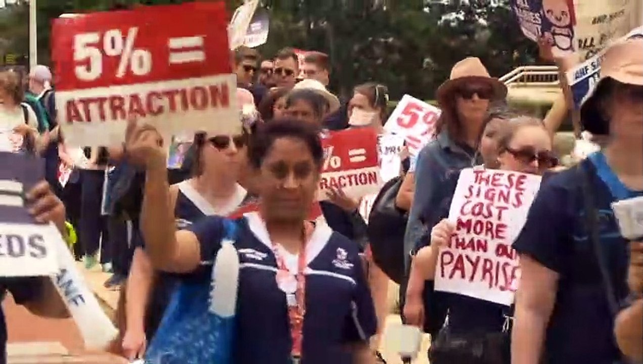 For the first time in 24 years, Western Australia nurses and midwives have walked off the job in a bid to pressure the government to improve their pay and conditions