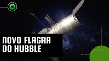 Telescópio Hubble registra fusão galáctica incomum