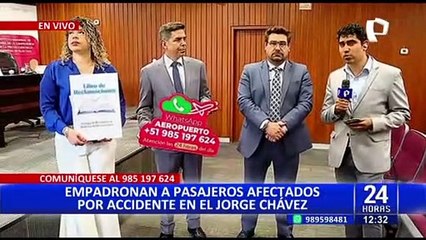 Indecopi empadrona a pasajeros afectados por accidente del Aeropuerto Jorge Chávez