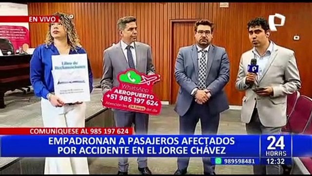 Indecopi empadrona a pasajeros afectados por accidente del Aeropuerto Jorge Chávez