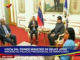 Pdte. Maduro sostuvo reunión bilateral con el Primer Ministro de Belice John Briceño