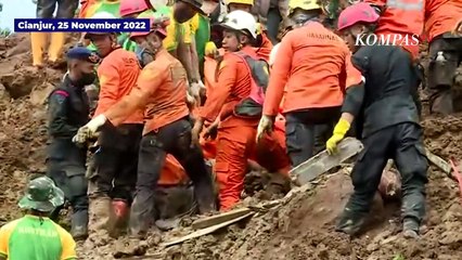 Tangis Solihin Berharap Istri Ditemukan, Sang Anak Telah Ditemukan Meninggal Akibat Gempa Cianjur