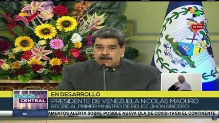 Pdte. de Venezuela y PM de Belice acordaron impulsar la alianza Petrocaribe