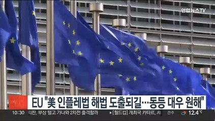 EU "美인플레법 해법 신속 도출되길…동등대우 원해"