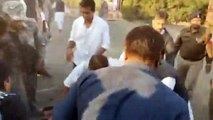 Digvijay Singh fell on the ground during Rahul Gandhi's visit